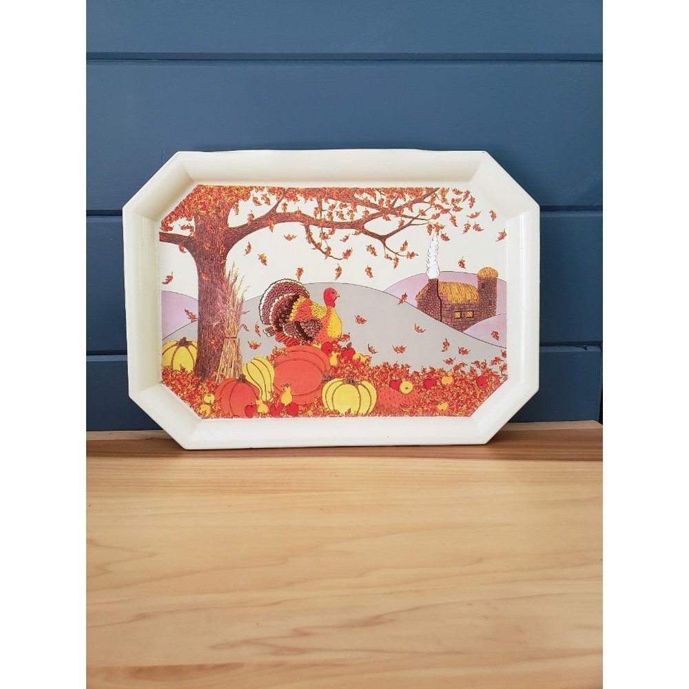 Vintage Fall Theme Serving Tray